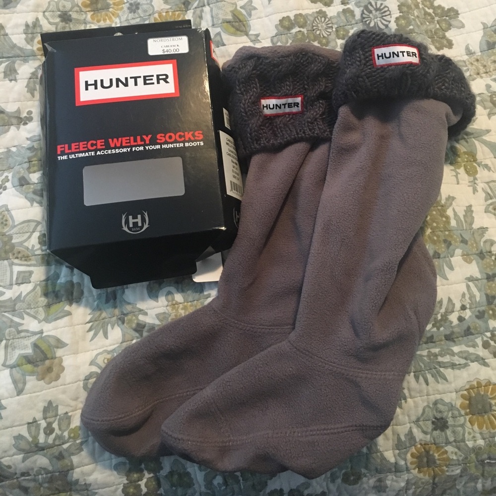 Hunter cable cuff welly socks,Size UK 3-5 / US 5-7