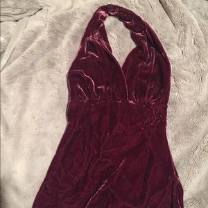 Velvet Halter Top