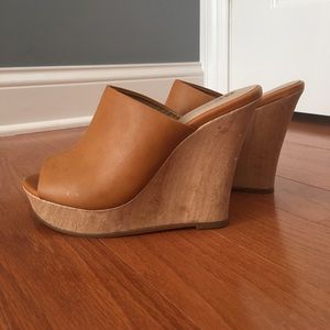 BC wedge slip on sandals