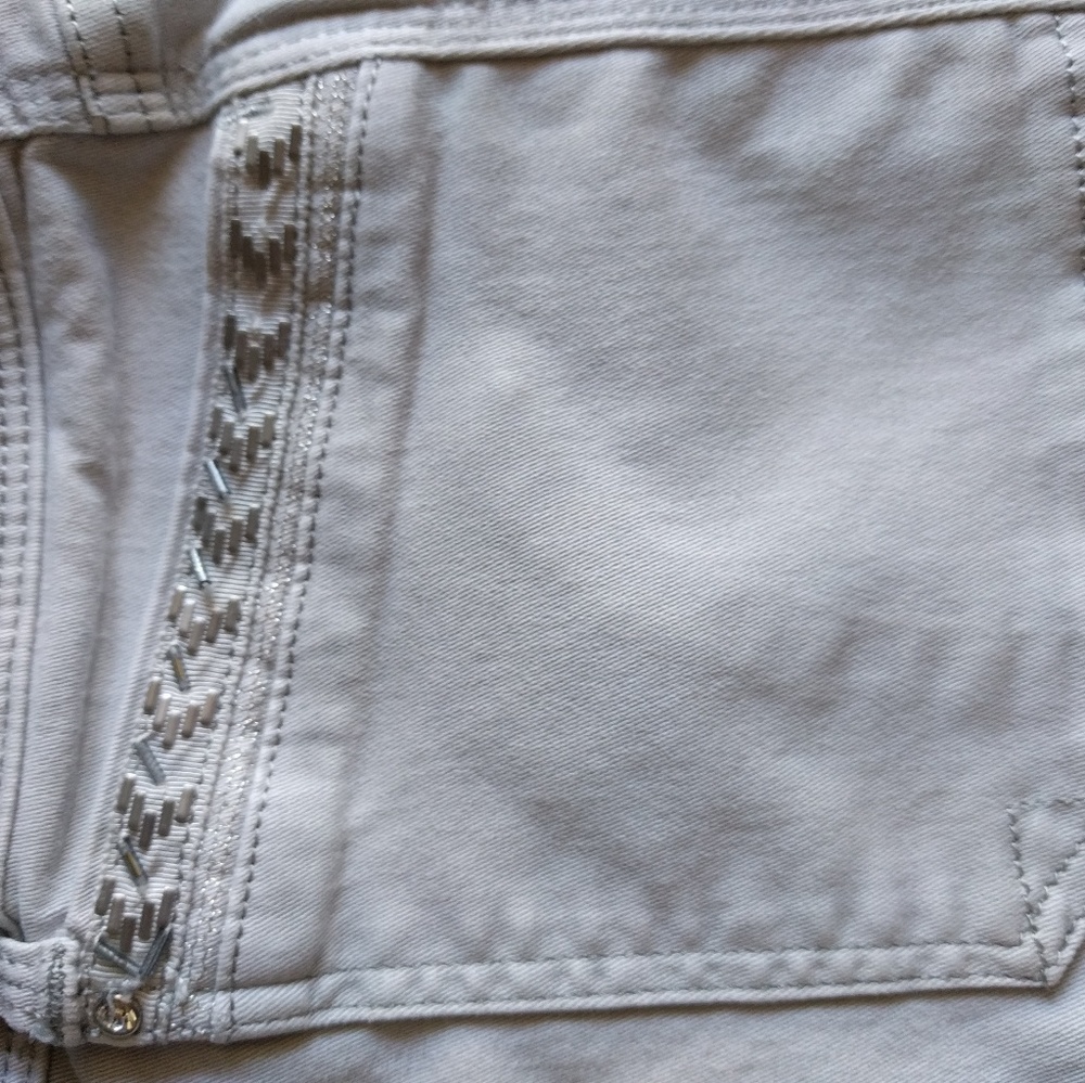 White House Black Market slim crop gray pants, sz8