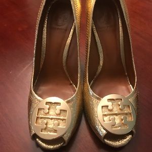 Tory Burch Gold Wedges Tory Burch Gold Wedges