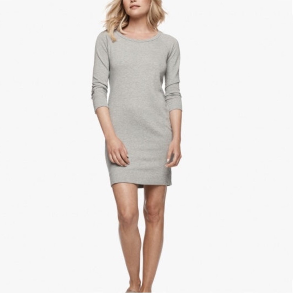 James Perse Raglan Sleeve Sweatshirt Dress $135