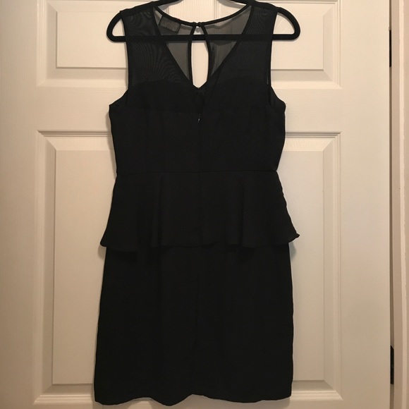 Black peplum cocktail dress - Picture 3 of 5
