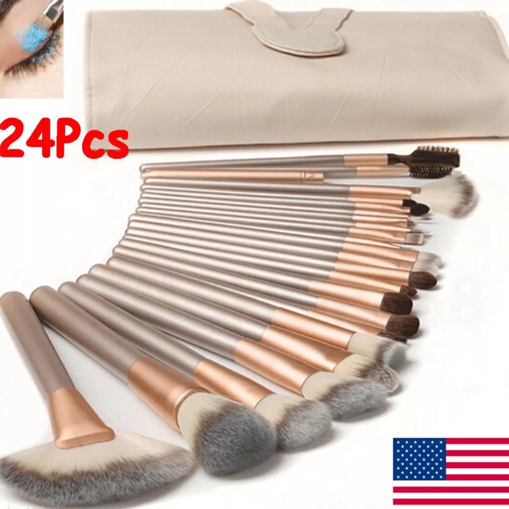 New 24pcs Professional Makeup Brushes Set
