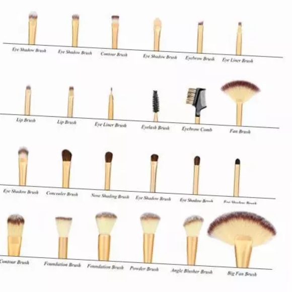 New 24pcs Professional Makeup Brushes Set - Picture 3 of 5