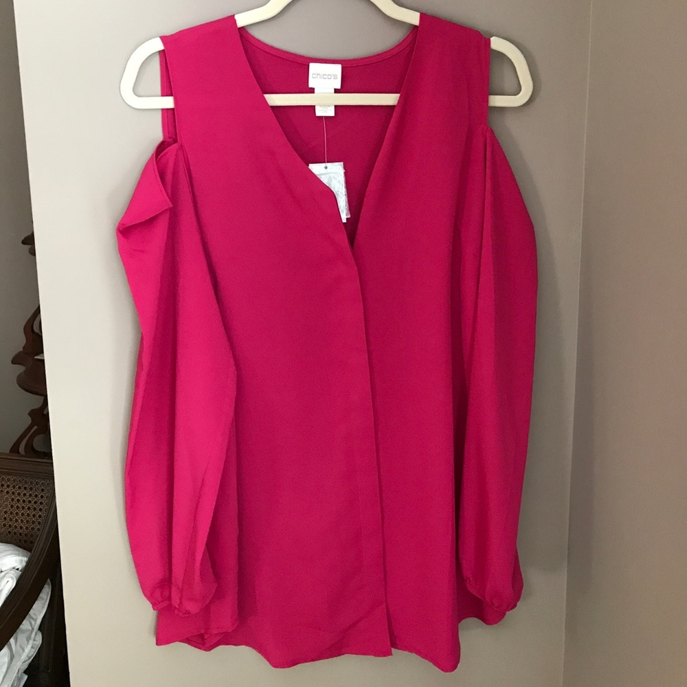Chico's cold shoulder blouse