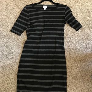 LuLaRoe Julia xxs black and gray