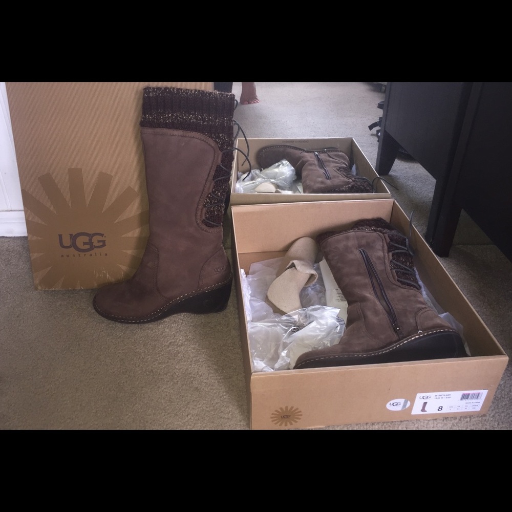 UGG Skylair Heeled Boot (brown)