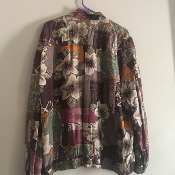 🌸 SOLD 🌸 Vintage patterned windbreaker - Picture 2 of 7