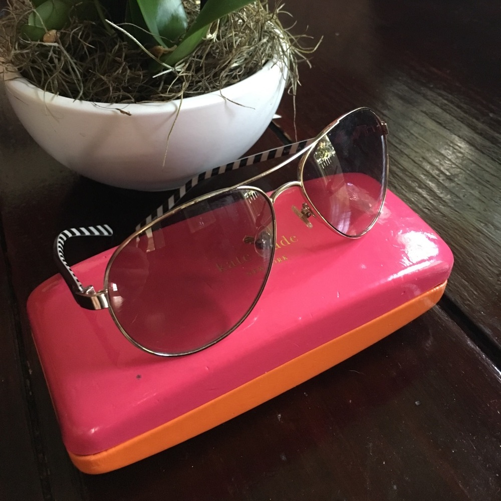 Kate Spade Aviators & Hard Case