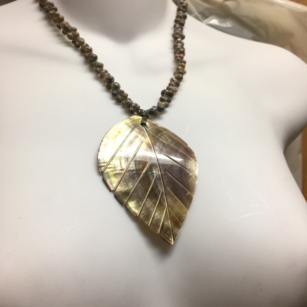 Handcrafted seashell necklace