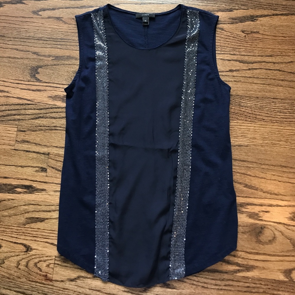 J CREW navy top