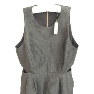 NWT cut-out black and gold short cocktail dress