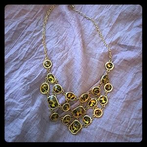 Leapord and gold necklace Leapord and gold necklace