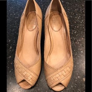 Frye Nude Peep-toe Heels Frye Nude Peep-toe Heels