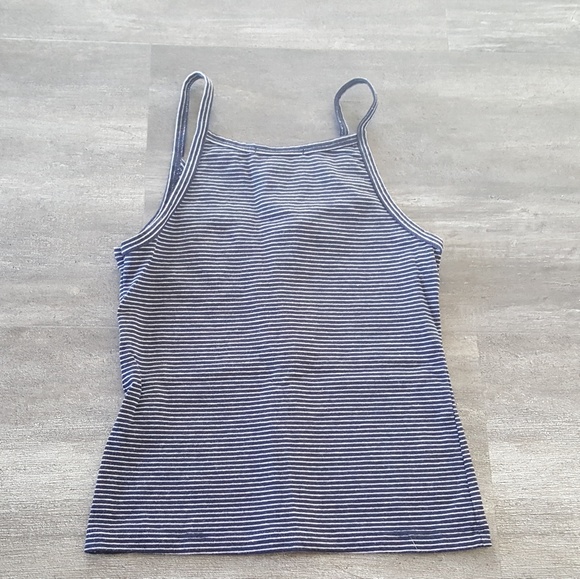 Navy White Striped Melville Tank - Picture 2 of 3
