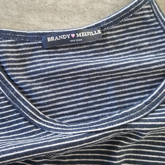 Navy White Striped Melville Tank - Picture 3 of 3