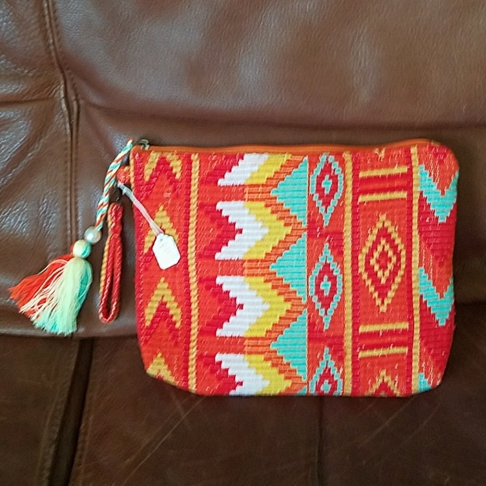 New: Ranee's Boho Chic Hand Bag with Zipper Tassel