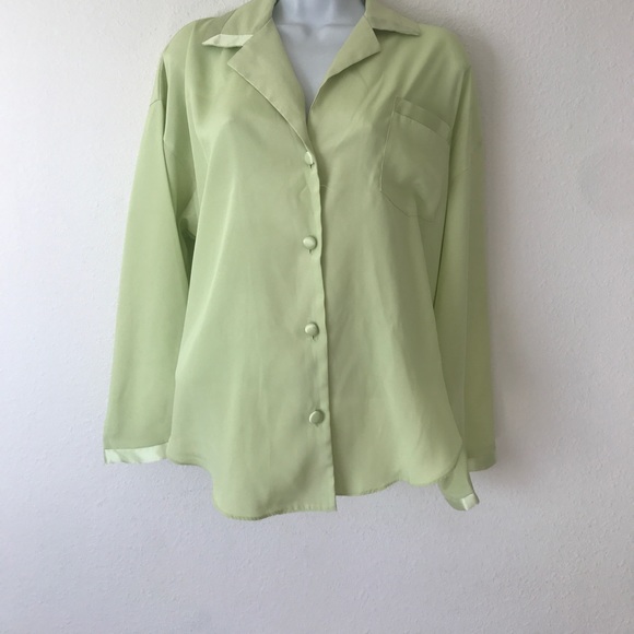 Victoria's Secret PJ Top Small Green - Picture 1 of 4