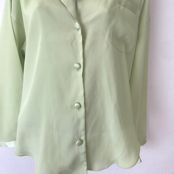 Victoria's Secret PJ Top Small Green - Picture 2 of 4