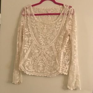 Beautiful sheer lace top Beautiful sheer lace top