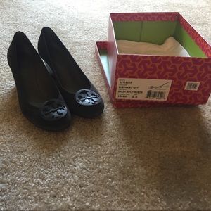 Tory Burch Gray Suede Wedges Tory Burch Gray Suede Wedges