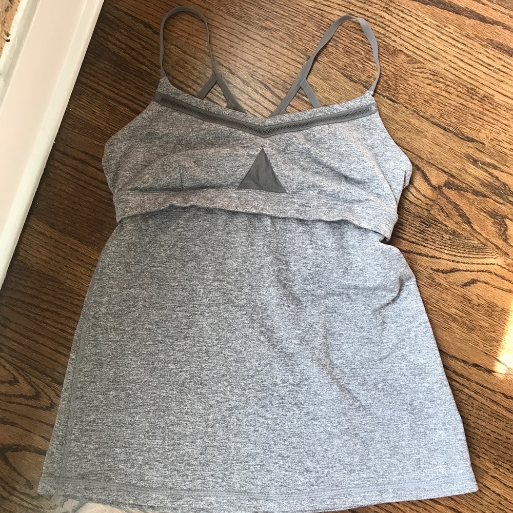 Strappy-back Gray lululemon tank!