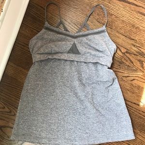 Strappy-back Gray lululemon tank!