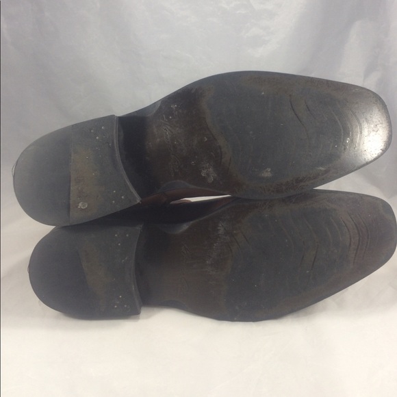 Brown leather Kenneth Cole zip up ankle boots - Picture 5 of 8