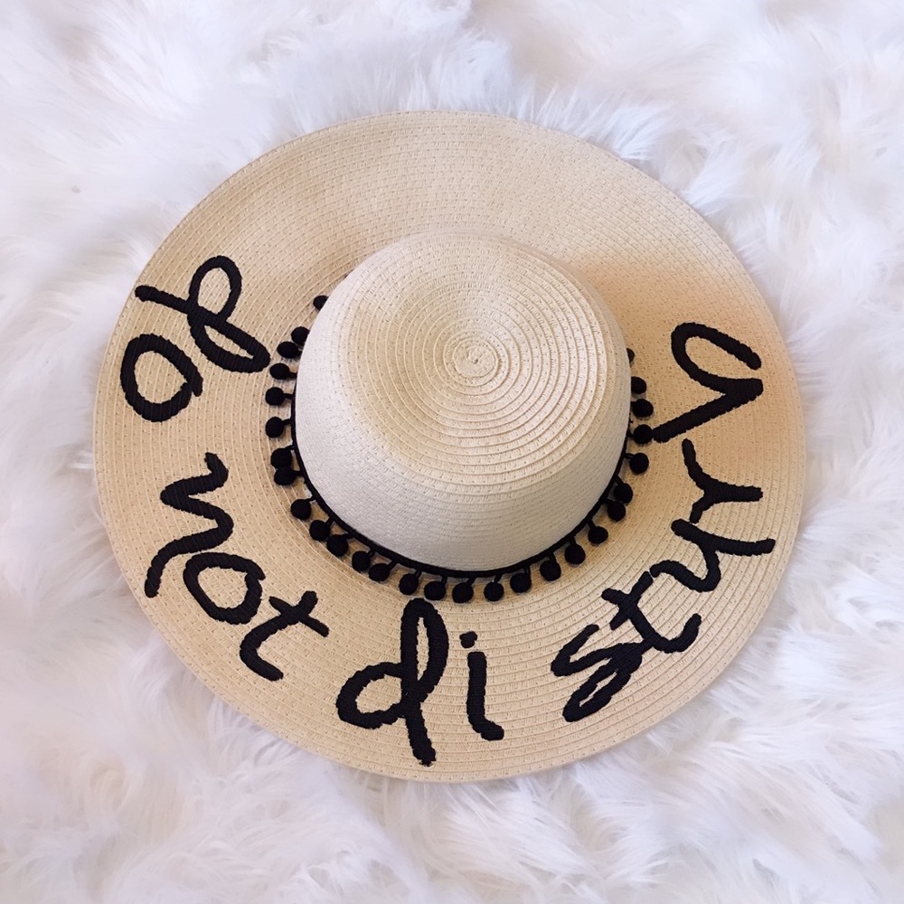 Do not disturb floppy sun hat