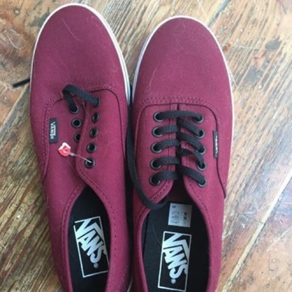 Maroon Vans Size 8 - Brand New, Never Worn