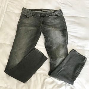 Pacsun Bullhead Gray Dark Wash Skinny Jeans