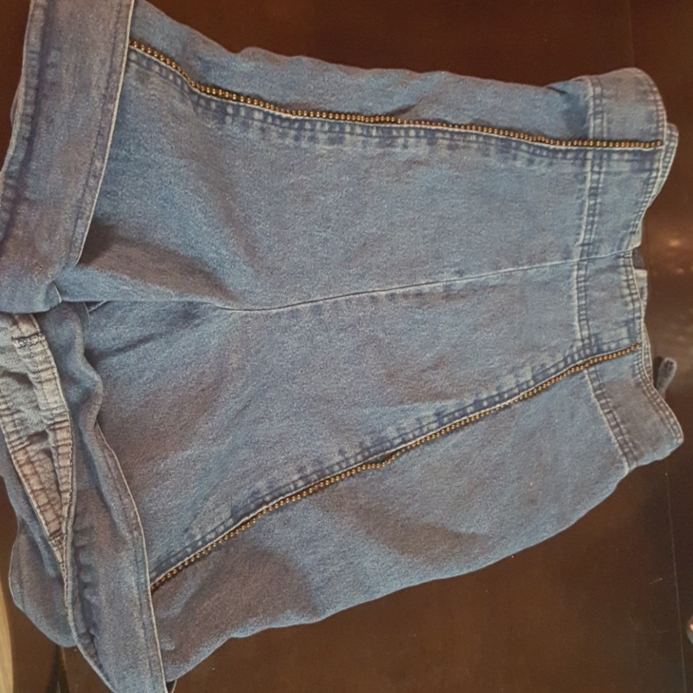 Blue jean shorts