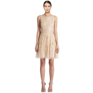 Aidan Mattox Beaded Tulle Dress