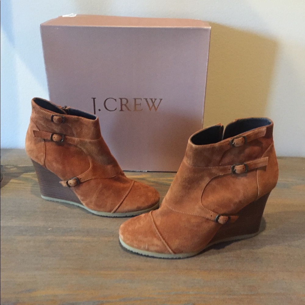 J.Crew wedge booties.