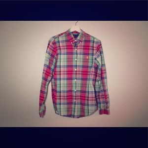 Ralph Lauren Button Down Plaid Longsleeve Size M
