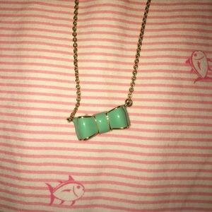 Tiffany blue Kate Spade bow necklace Tiffany blue Kate Spade bow necklace