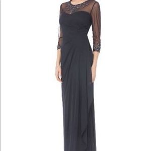 Beaded illusion necklace gown Beaded illusion necklace gown