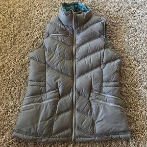 Athleta size M down vest. Gray color