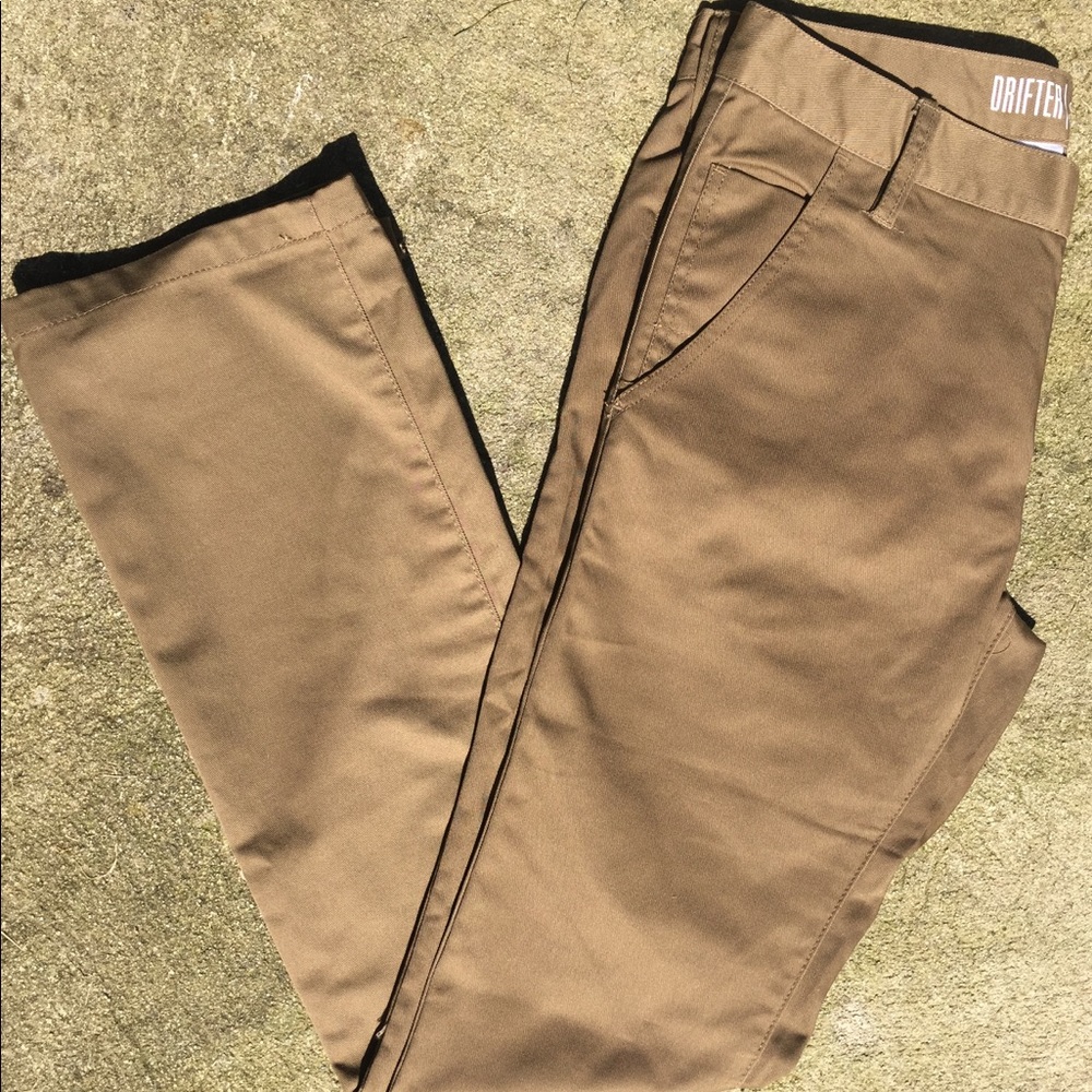 Slim straight chinos