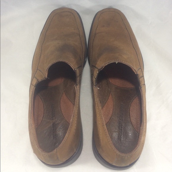 Johnston & Murphy brown leather men's slip ons - Picture 7 of 8