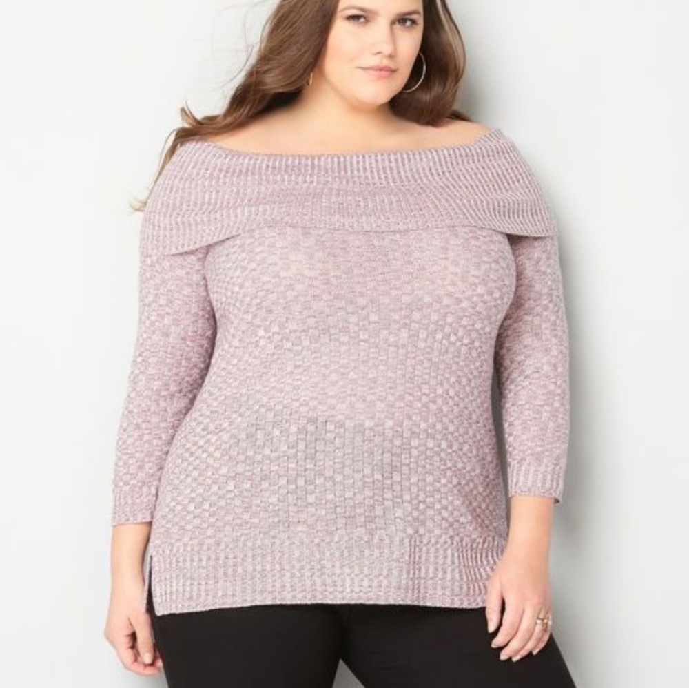 Avenue soft pink tunic pullover size 18/20 & 22/24