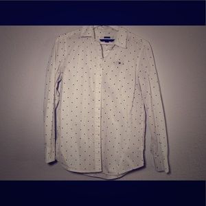 Tommy Hilfiger Women's Polka-Dot Long Sleeve