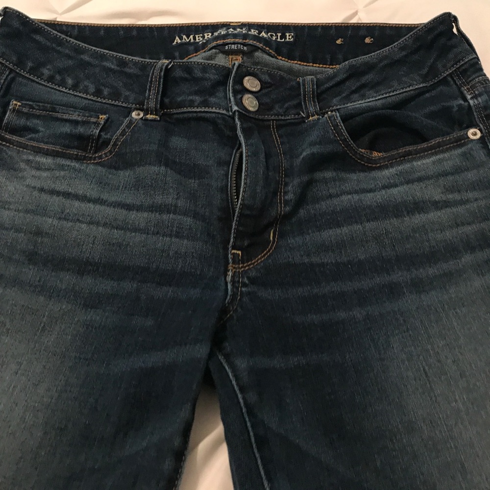 American eagle artist crop stretch jeans