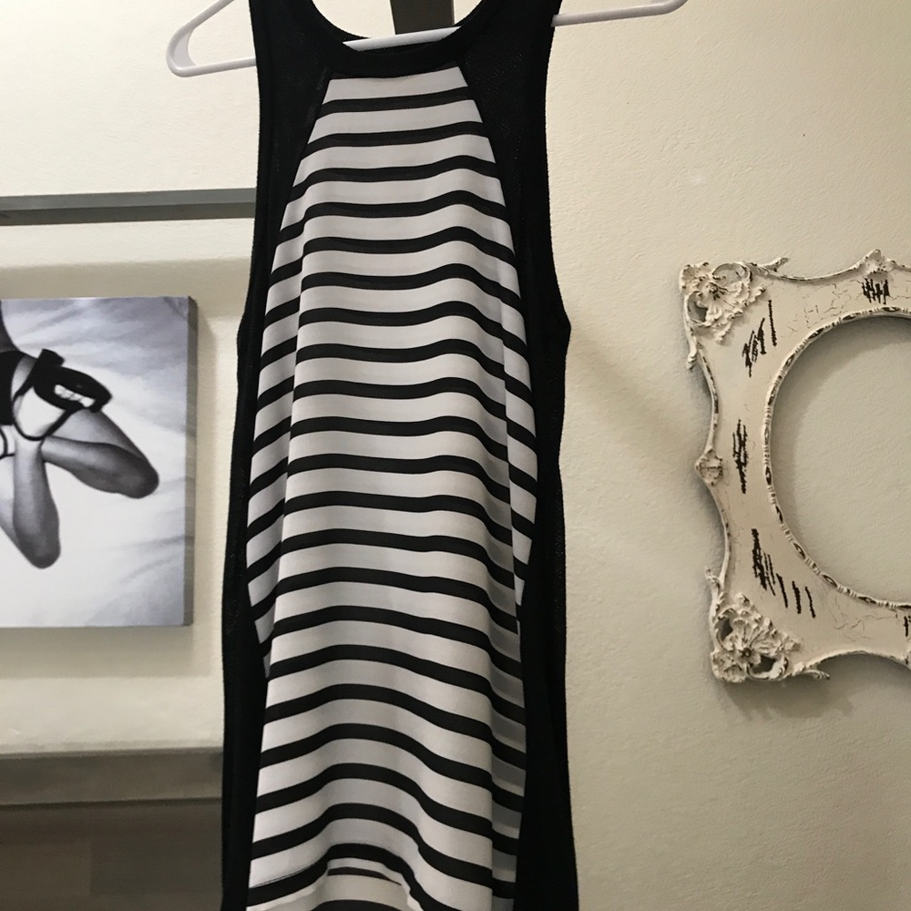 Stripped long tank size XS