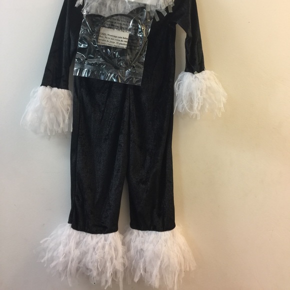 Black kitty toddler girls Jumpsuit - Picture 5 of 5