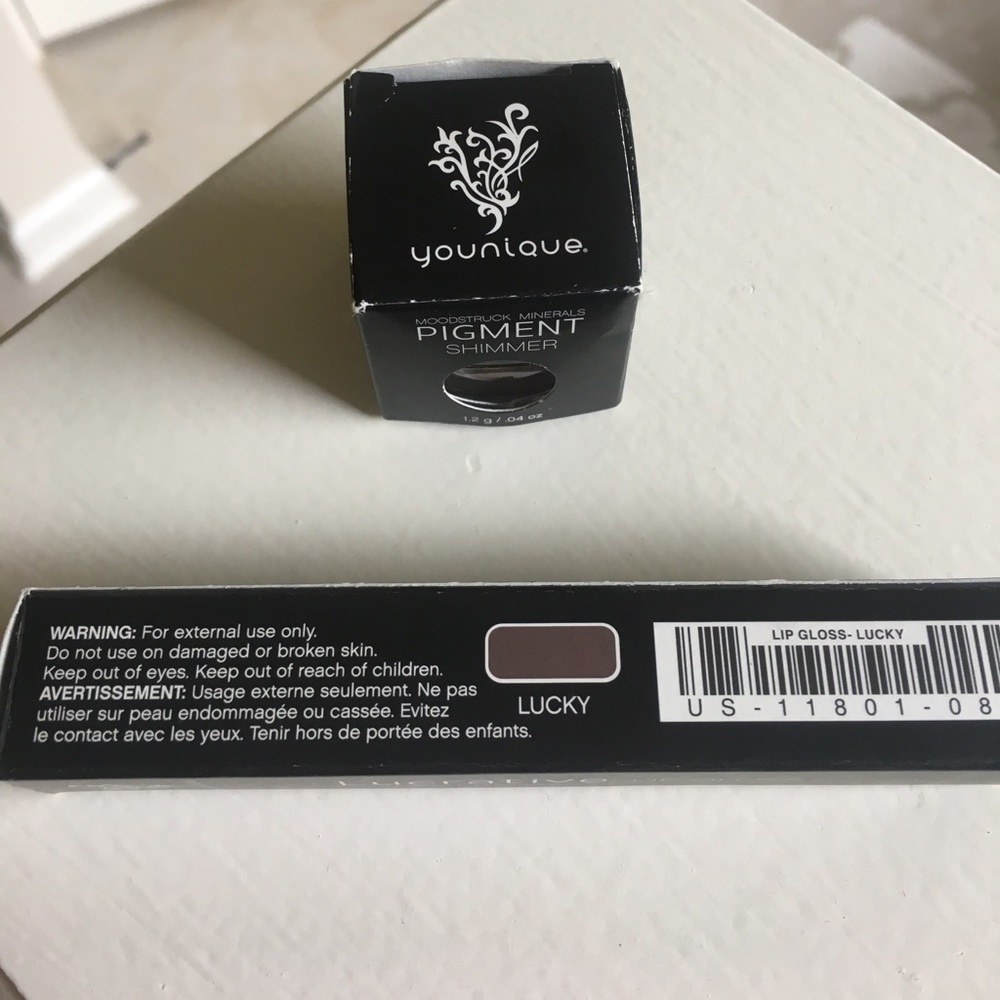 Younique Lip Gloss and Pigment Shimmer