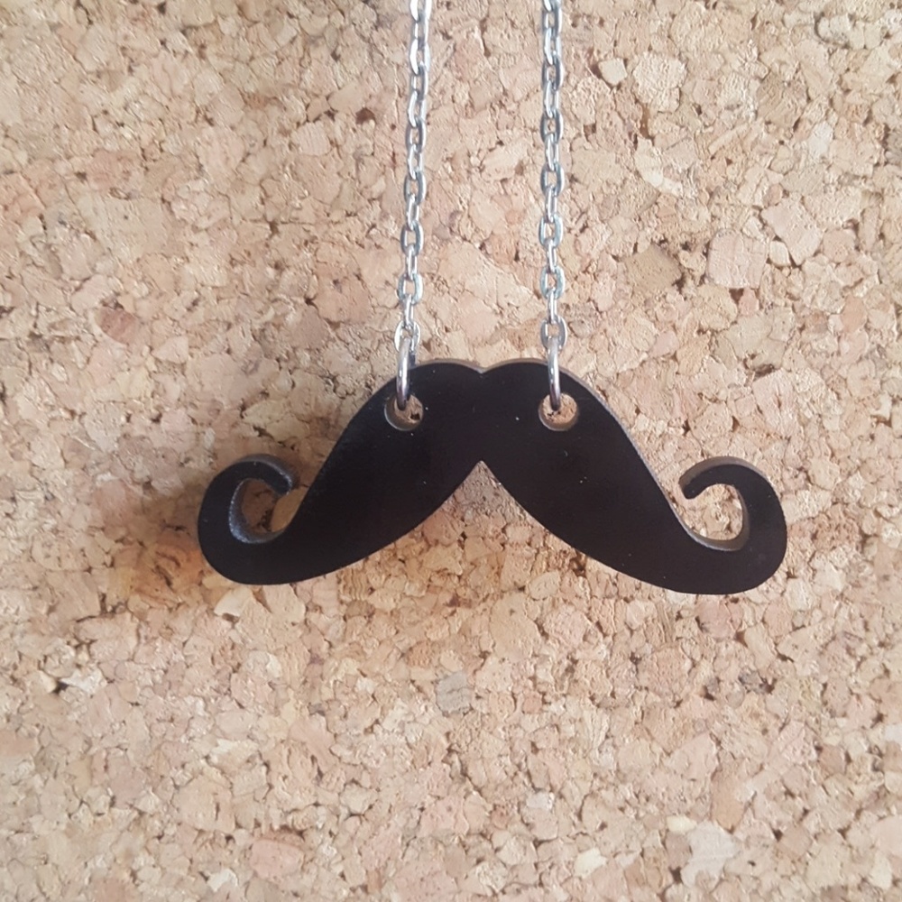 Mustache Necklace