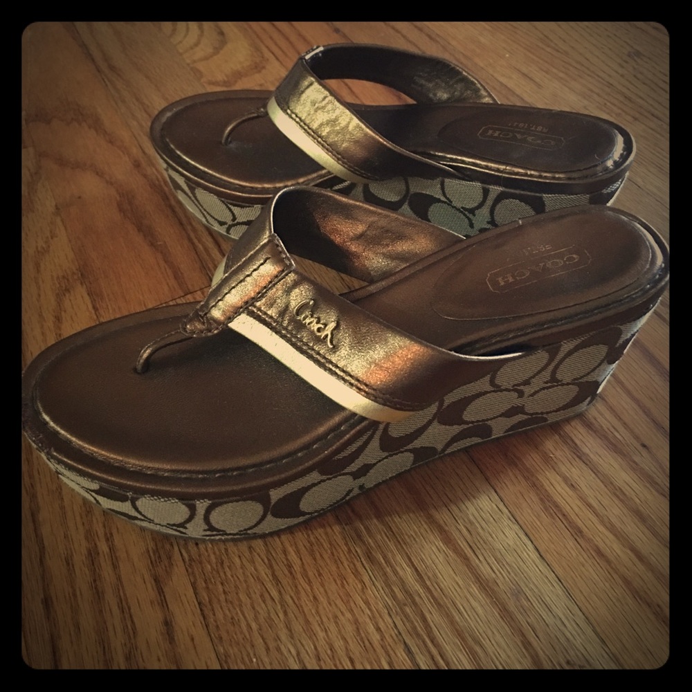 Coach size 7.5 wedges