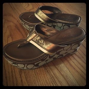 Coach size 7.5 wedges